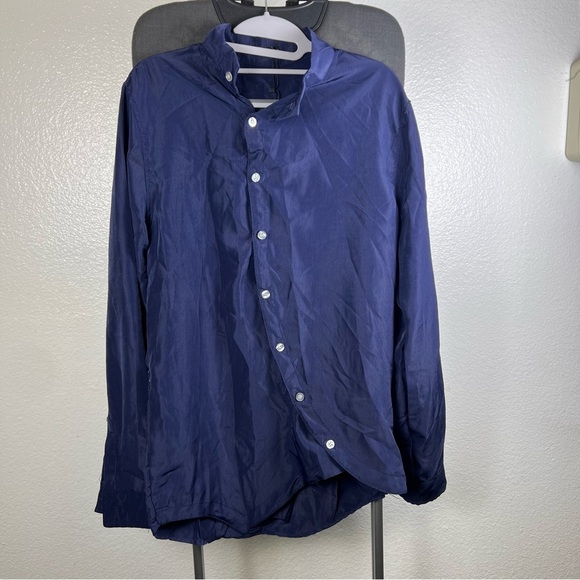 SHEIN Women’s Navy Blue Top Shirt Blouse Size L - Picture 1 of 7
